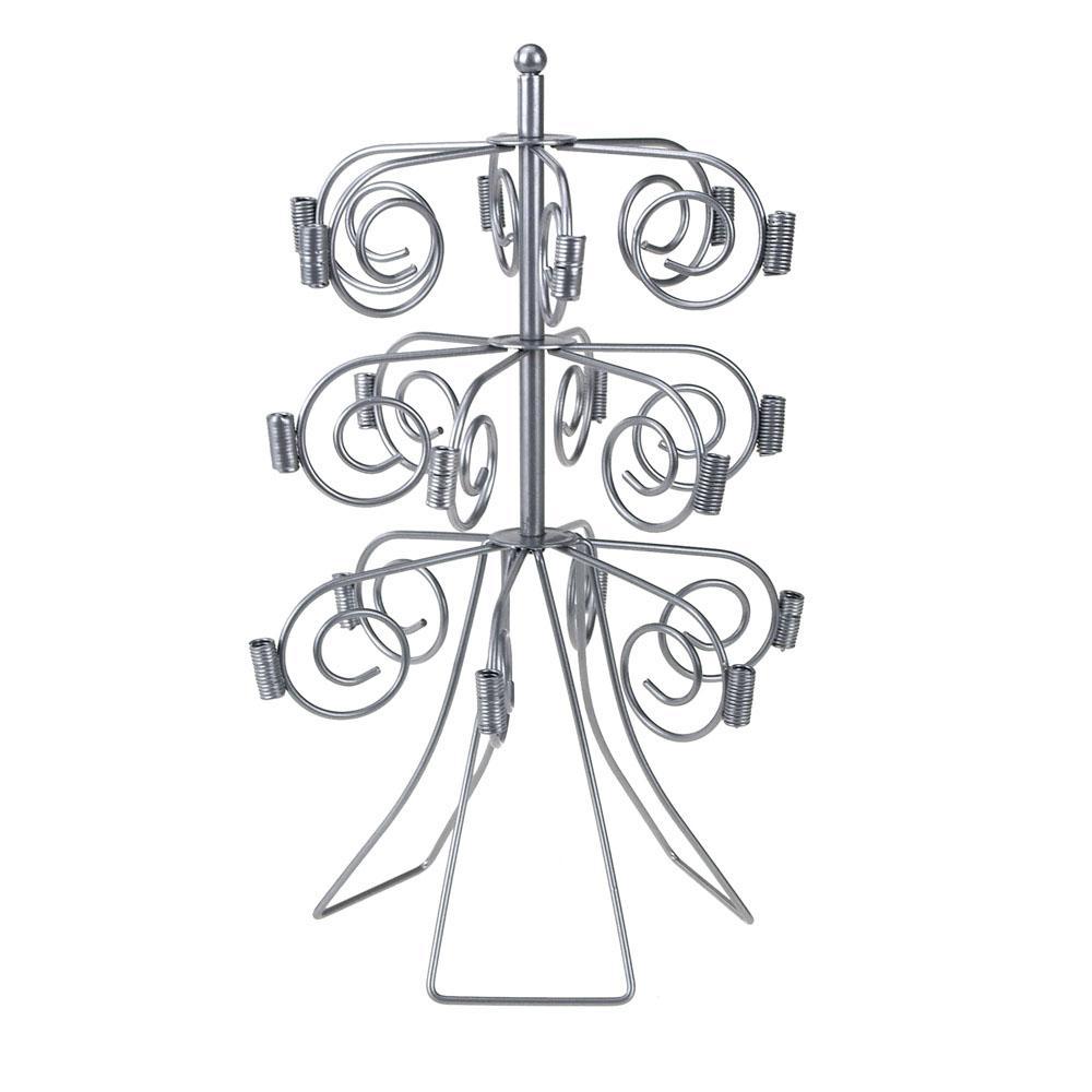 Cake Pop Lollipop Dessert Metal Stand, Silver, 9-Inch