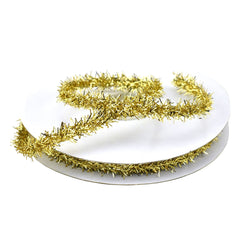 Christmas Sparkle Tinsel Cord Ribbon, 3/8-inch, 10-yard