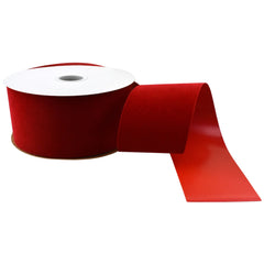 Christmas Velvet Domestic Outdoor Ribbon, 25-yard