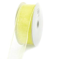 Sheer Chiffon Ribbon Wired Edge, 1-1/2-inch, 10-yard