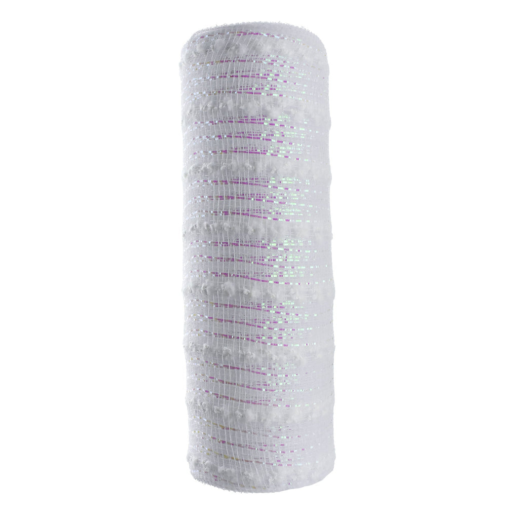 Polyester Snowball Fabric Mesh, 10-Inch x 10-Yard