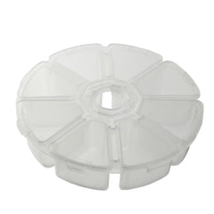 Round Organizer Box, 8-Slot, 4-Inch
