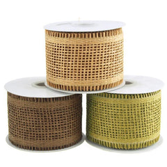 Paper Burlap Mesh Ribbon, 2-3/4-inch, 10-yard