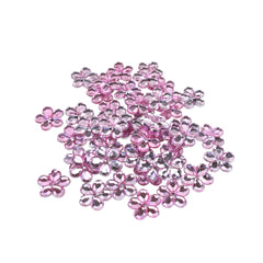 Acrylic Flower Gemstone Embellishments, 3/4-Inch, 50-Count