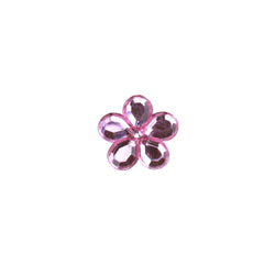 Acrylic Flower Gemstone Embellishments, 3/4-Inch, 50-Count