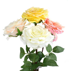 Tall Silk Rose Addie Single Stem, 26-Inch