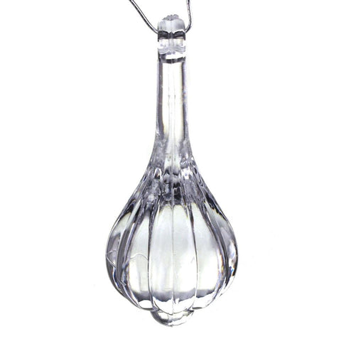 Chandelier Hanging Crystals, Balloon, Clear, 3-1/2-Inch, 6-Piece