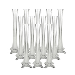 Tall Eiffel Tower Glass Vase Centerpiece