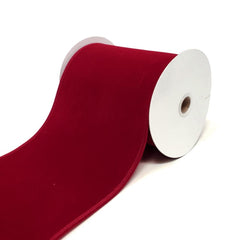 Christmas Velvet Wired Edge Ribbons, 10-yard