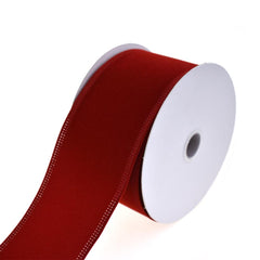 Christmas Velvet Wired Edge Ribbons, 10-yard