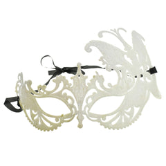 Full Glitter Butterfly Flourish Mask, 9-Inch x 5-Inch