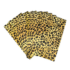 Leopard Print Paper Craft Bags, 11-Inch, 10-Count