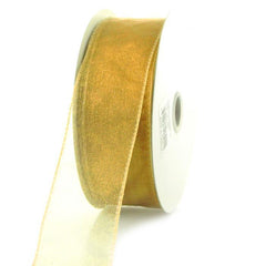 Sheer Chiffon Ribbon Wired Edge, 1-1/2-inch, 10-yard