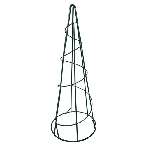 Floral Wire Cone Frame, Green, 15-1/8-Inch