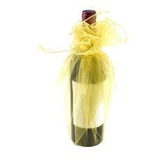 Organza Wine Bottle Wrap, 28-Inch, 6-Count