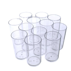 Stackable Acrylic Dessert Cylinders, 3-Inch, 12-Count