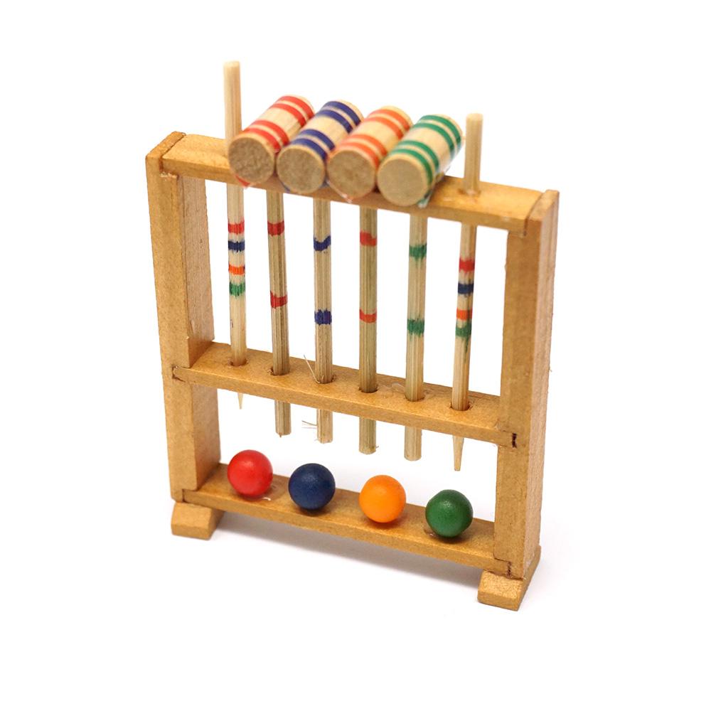 Miniature Croquet Game Set, 2-Inch