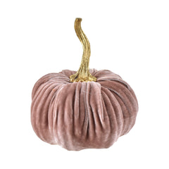 Velvet Pumpkin Centerpiece Decoration, 6-1/2-Inch