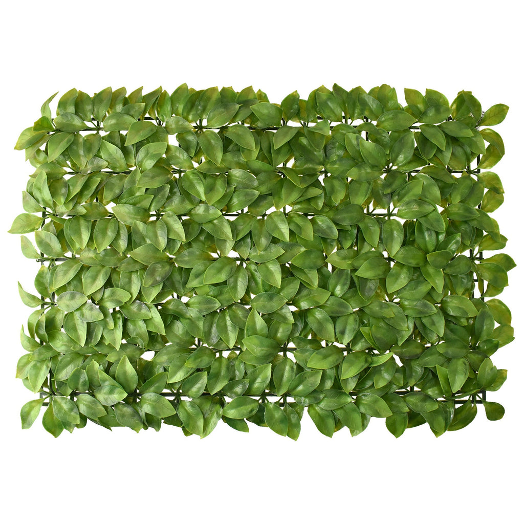 Artificial Tree Leaves Greenery Mat Panel, 27-Inch