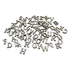 Glittered Wooden Alphabet Letters, 5/8-Inch, 78-Piece