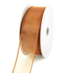 Sheer Chiffon Ribbon Wired Edge, 1-1/2-inch, 10-yard