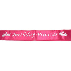 Satin Birthday Princess Sash, 29-Inch