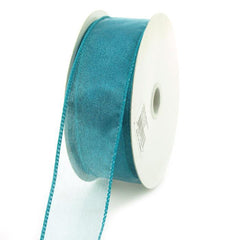 Sheer Chiffon Ribbon Wired Edge, 1-1/2-inch, 10-yard