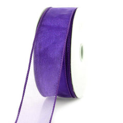 Sheer Chiffon Ribbon Wired Edge, 1-1/2-inch, 10-yard