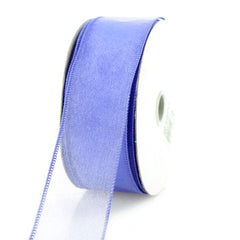 Sheer Chiffon Ribbon Wired Edge, 1-1/2-inch, 10-yard