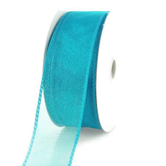 Sheer Chiffon Ribbon Wired Edge, 1-1/2-inch, 10-yard