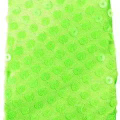 Glow in the Dark UV Sequin Party Necktie, 14-Inch - Green