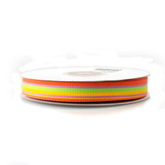 Rainbow Striped Grosgrain Ribbon, 5/8-Inch, 25 Yards