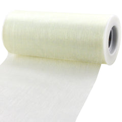 Sheer Organza Solid Color Tulle Roll, 6-inch, 25-yard