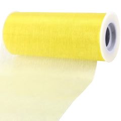 Sheer Organza Solid Color Tulle Roll, 6-inch, 25-yard