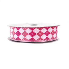 Argyle Grosgrain Ribbon, 7/8-Inch, 10 Yards