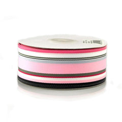 Rainbow Striped Grosgrain Ribbon, 1-1/2-Inch, 25 Yards