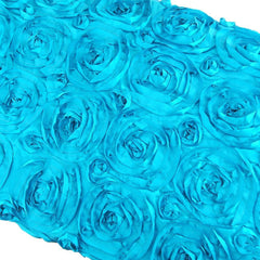 Satin Rosette Table Overlay With Serged Edge, 72-Inch x 72-Inch
