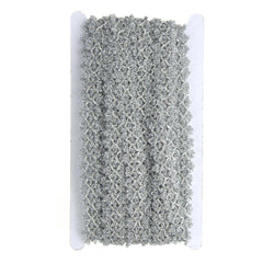 Metallic Flowered Braided Trim, 20mm, 18-Yards