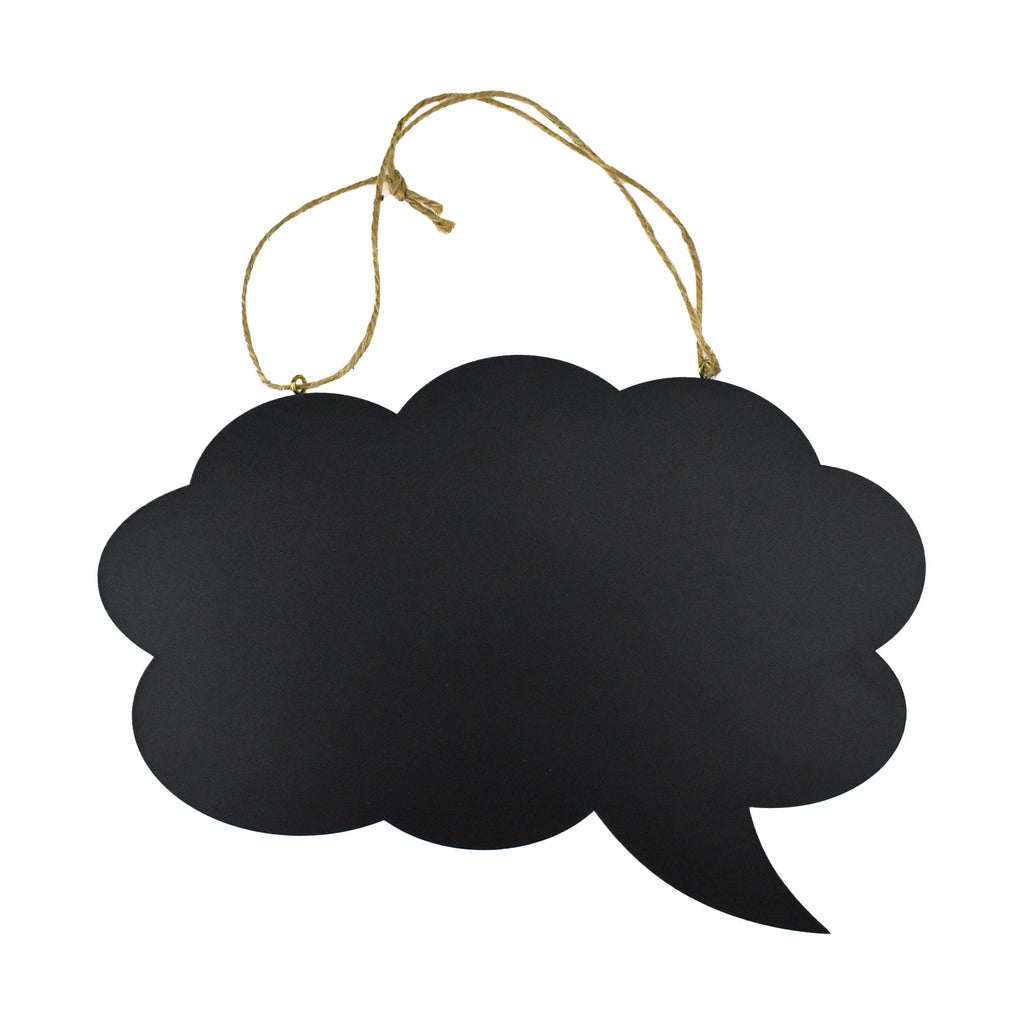 Thought Cloud Hanging Chalkboard Sign, 10-Inch