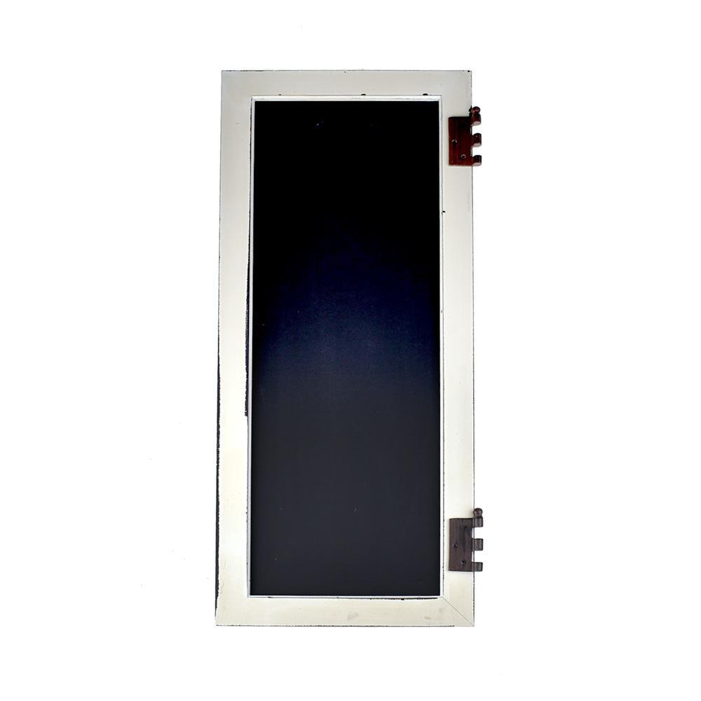 Large Wooden Chalkboard Window Panel Wall Decor, 35-Inch