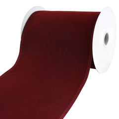 Christmas Velvet Wired Edge Ribbons, 10-yard