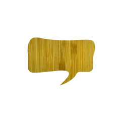 Word Bubble Bamboo Stickers, 2-Inch, 10-Piece