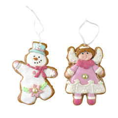 Christmas Cookie Friends Ornaments, 4-3/4-Inch, 6-Piece