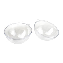 Clear Acrylic Fillable Christmas Ball Ornament, 3-Inch