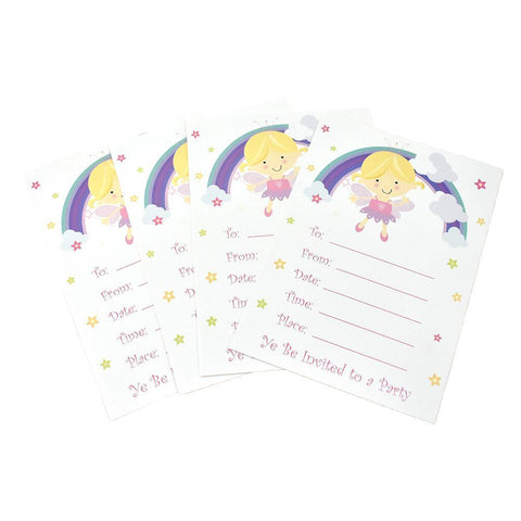 Magical Fairy Paper Invitations, 5-1/2-Inch, 12-Count