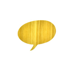 Word Bubble Bamboo Stickers, 2-Inch, 10-Piece
