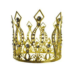 Rhinestone Accents Alloy Crown, 5-1/2-Inch
