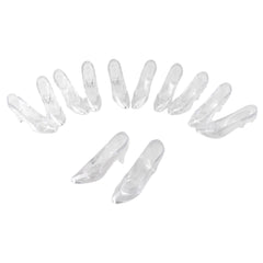Acrylic Plastic High Heel Pumps Favors, 3-1/2-Inch, 12-Count - Clear