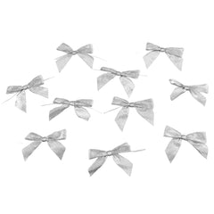 Metallic Shimmer Twist Tie Bows, 3-1/4-Inch, 100-Count