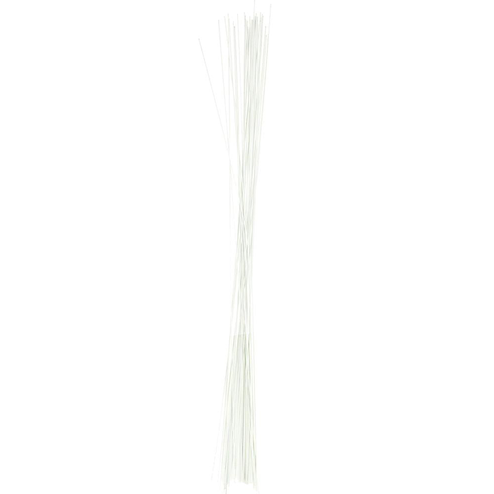 Aluminum Floral Wire, 18 Gauge, White, 18-Inch, 12-Count